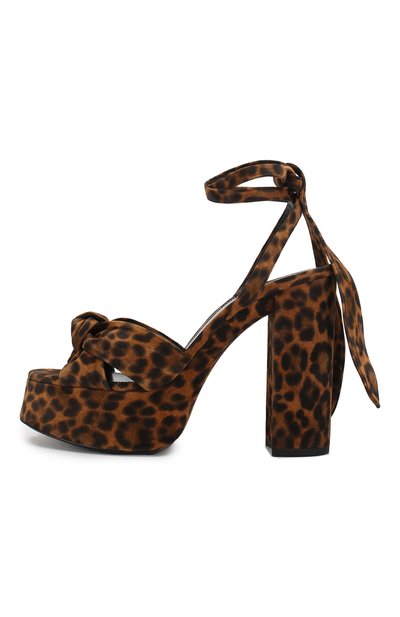 Замшевые босоножки bianca SAINT LAURENT, арт. 606716/1FL00, фото 3