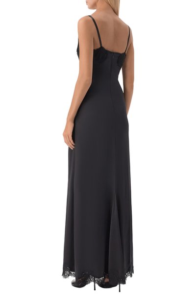 Платье из шелка и хлопка DOLCE & GABBANA, арт. F620WT/FURAG, фото 3