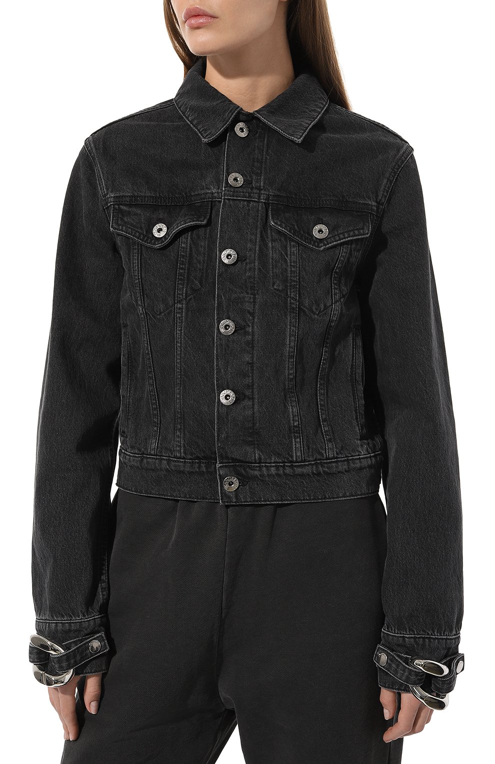 Джинсовая куртка JW ANDERSON темно-серого цвета по цене 85300 руб., арт. DJ0009PG0983 999, фото 3 Джинсовая куртка JW ANDERSON, арт. DJ0009PG0983 999, фото 3