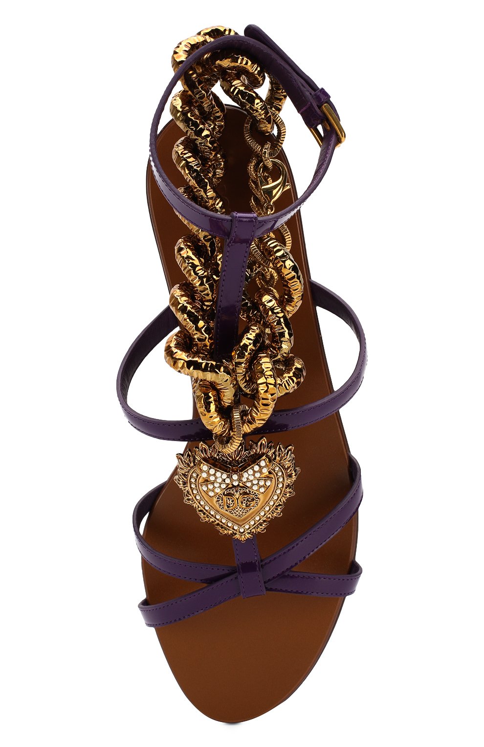 Кожаные сандалии devotion DOLCE & GABBANA, арт. CQ0346/A1037, фото 5