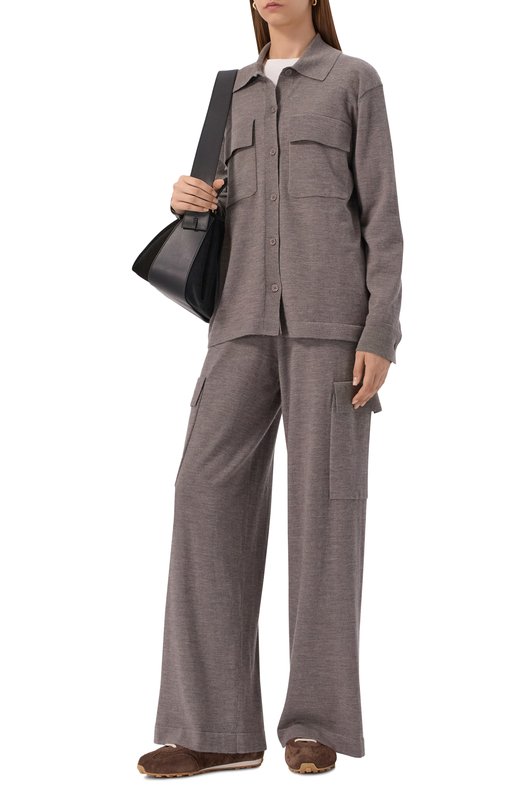 Замшевые кроссовки Santoni WBGG61297BIFPDYX Коричневый  WBGG61297BIFPDYX Фото 3
