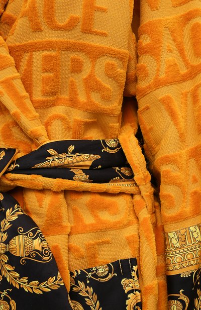 Хлопковый халат VERSACE оранжевого цвета по цене 73200 руб., арт. ZACJ00008/ZC0SP052, фото 5 Хлопковый халат VERSACE, арт. ZACJ00008/ZC0SP052, фото 5