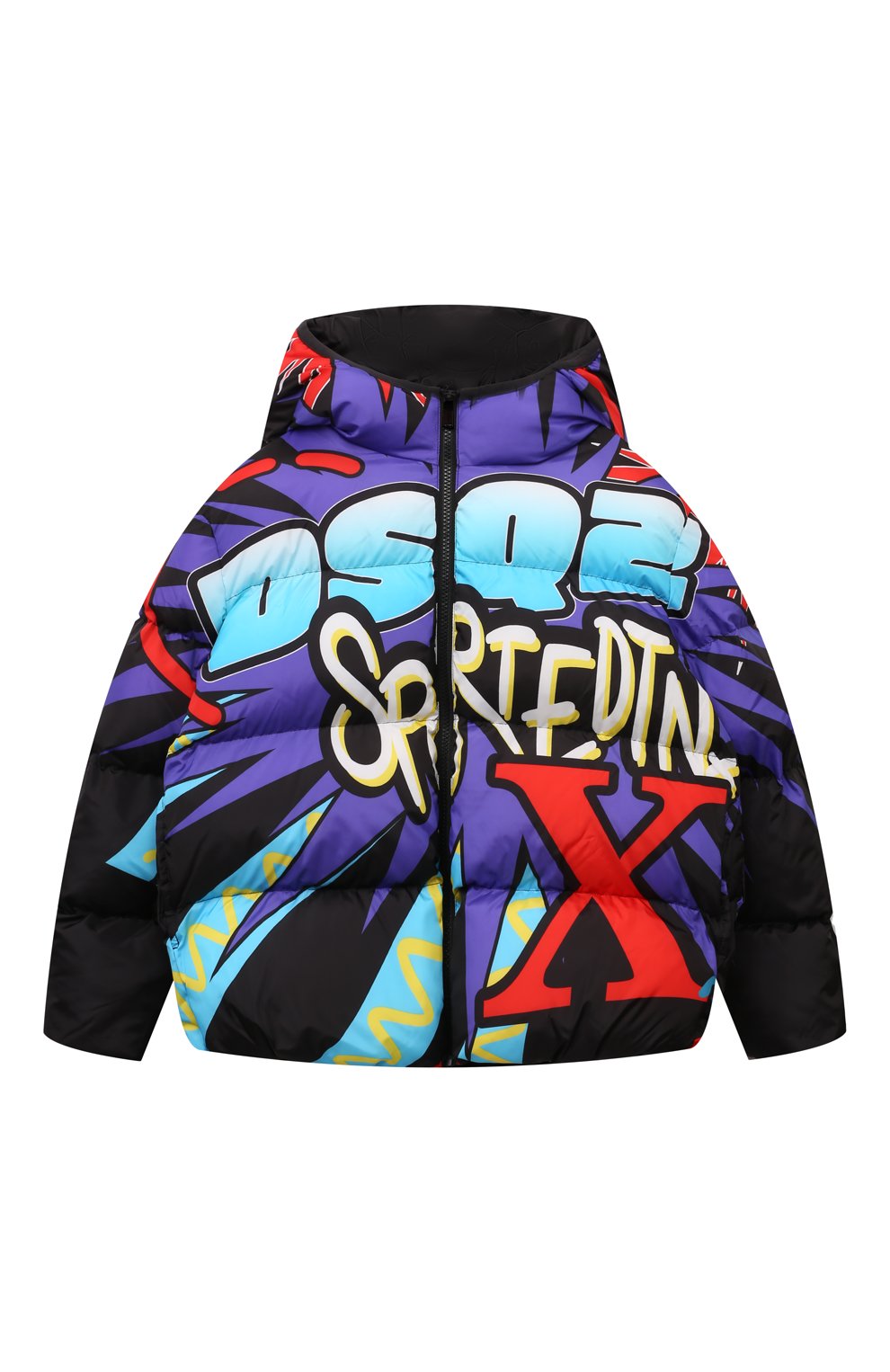 Утепленная куртка DSQUARED2 разноцветного цвета по цене 55350 руб., арт. DQ2517/D0A9V, фото 1 Утепленная куртка DSQUARED2, арт. DQ2517/D0A9V, фото 1