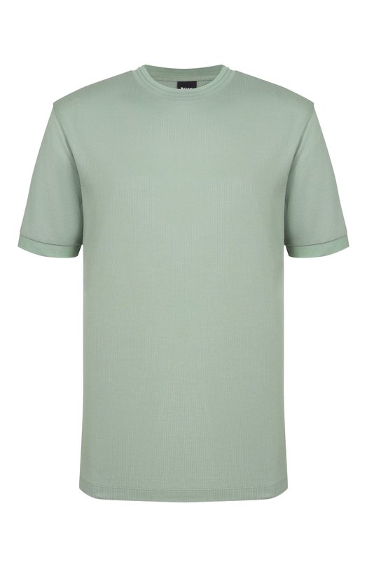 Футболка из хлопка и лиоцелла BOSS 50554626 Зелёный 50554626