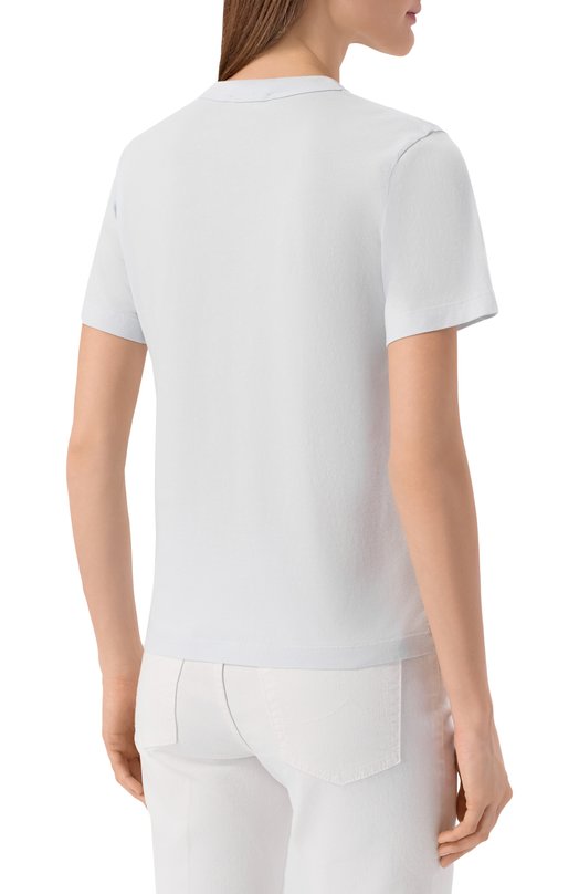 Хлопковая футболка Jacob Cohen JDM_40015 080 M4530 TR Голубой  JDM_40015 080 M4530 TR Фото 4