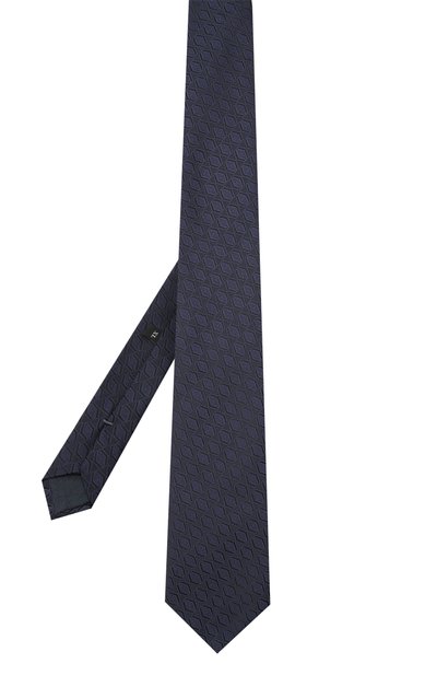 Шелковый галстук ZEGNA темно-синего цвета по цене 23700 руб., арт. Z8D91/1XW, фото 2 Шелковый галстук ZEGNA, арт. Z8D91/1XW, фото 2