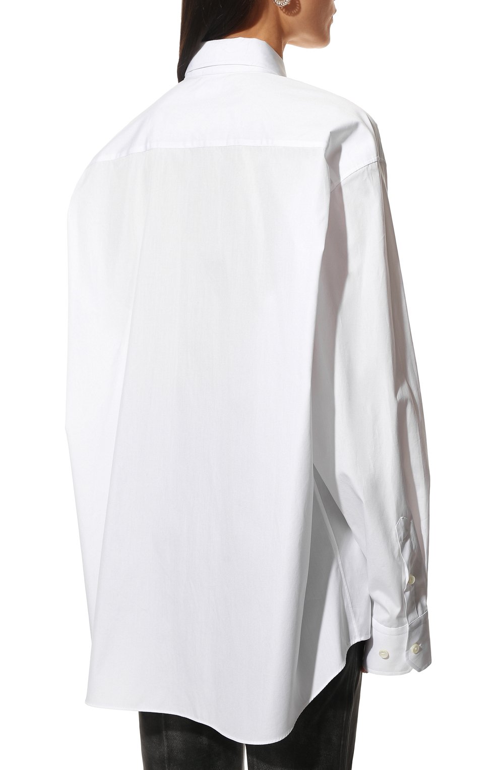 Хлопковая рубашка VETEMENTS, арт. UE52SH780W 1000/W, фото 4