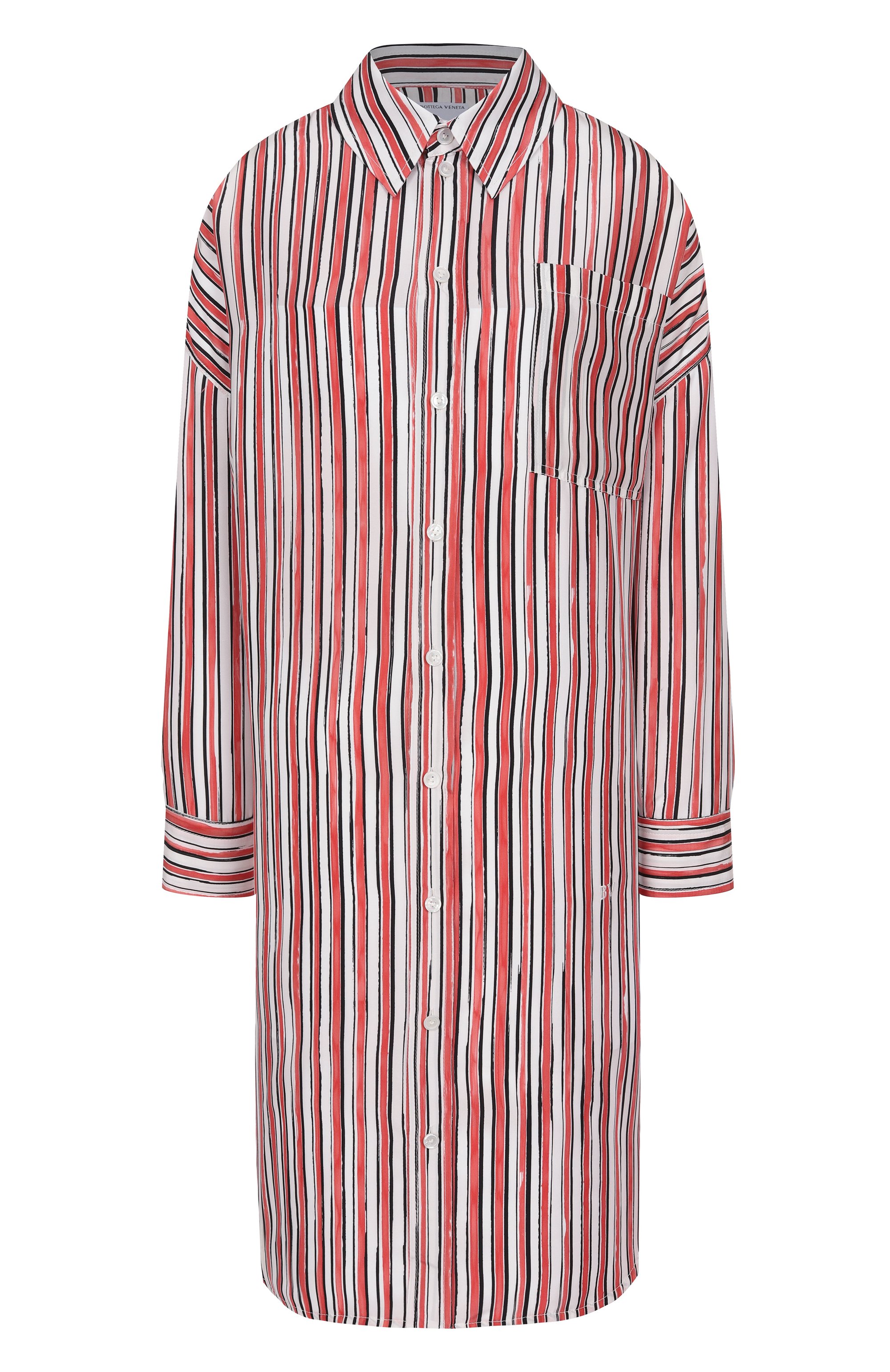 Шелковое платье BOTTEGA VENETA красного цвета по цене 251500 руб., арт. 816059/V50D1, фото 1 Шелковое платье BOTTEGA VENETA, арт. 816059/V50D1, фото 1