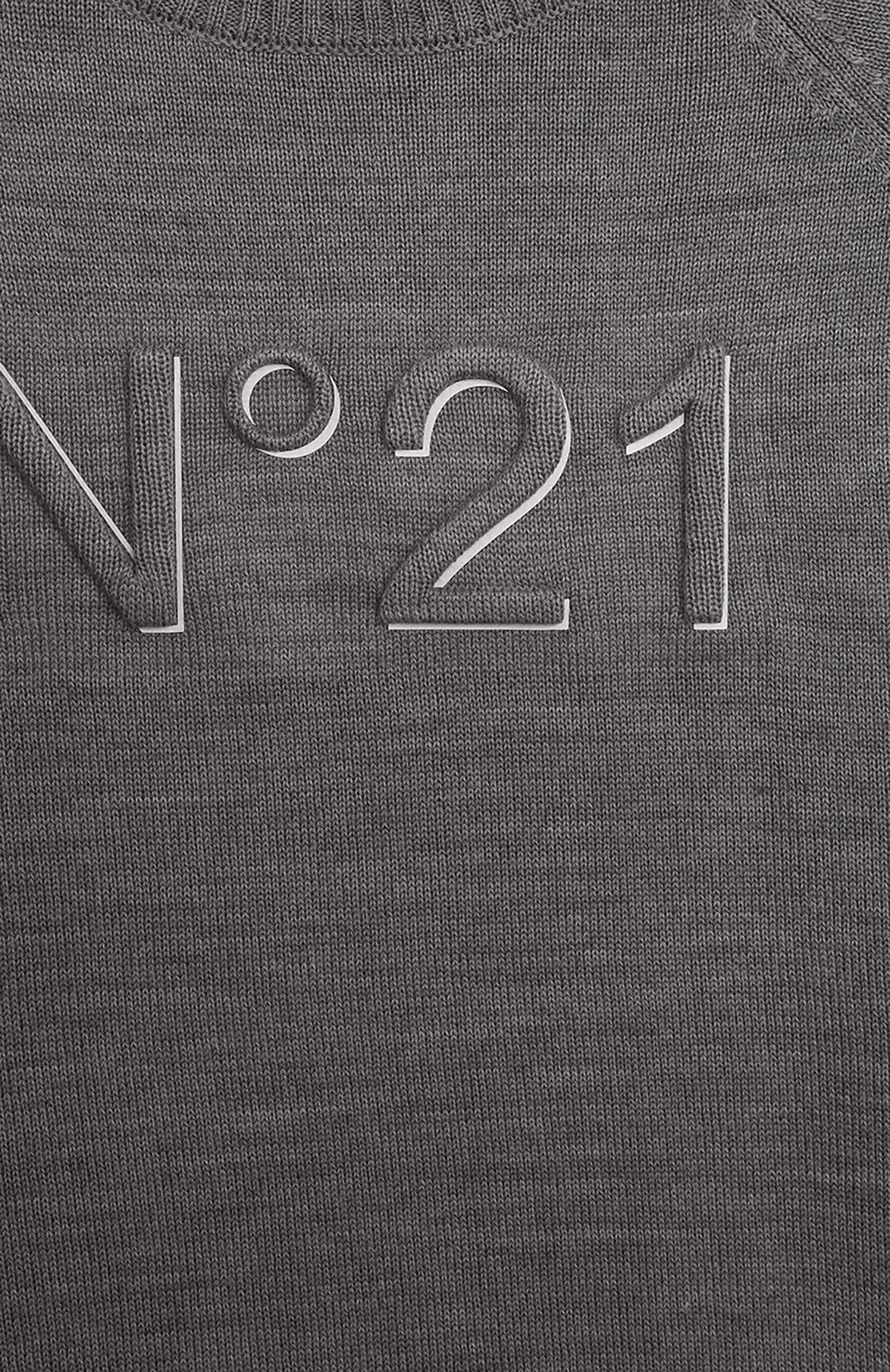 Пуловер N21 серого цвета по цене 18100 руб., арт. N21953/N0119, фото 3 Пуловер N21, арт. N21953/N0119, фото 3