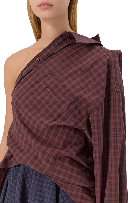 Хлопковое платье Alexander Wang 1WC3256847 Разноцветный  1WC3256847 Фото 4
