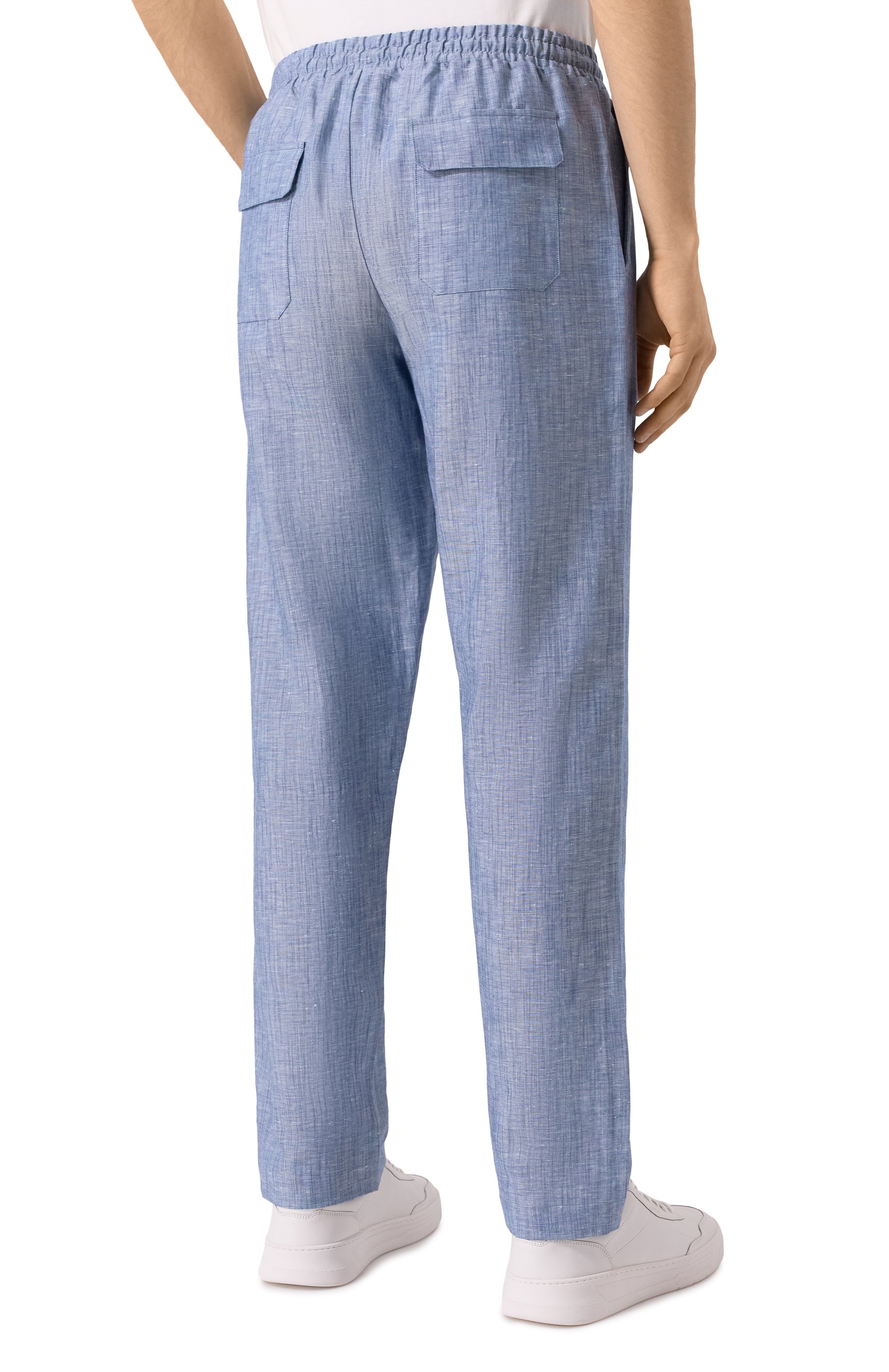 Брюки изо льна и хлопка ZIMMERLI, арт. 27000, фото 4