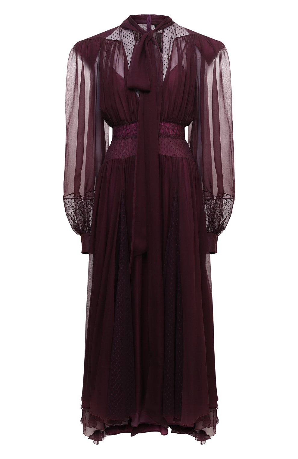 Шелковое платье ZUHAIR MURAD фиолетового цвета по цене 486000 руб., арт. FDR21323/CHSI020, фото 1 Шелковое платье ZUHAIR MURAD, арт. FDR21323/CHSI020, фото 1