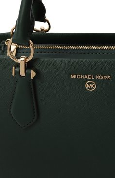 Женская сумка marilyn medium MICHAEL MICHAEL KORS темно-зеленого цвета, арт. 30S2G6AS2L | Фото 3 (Драгоценные камни: Проставлено; Ремень/цепочка: На ремешке; Материал сплава: Проставлено; Материал: Натуральная кожа; Размер: medium)