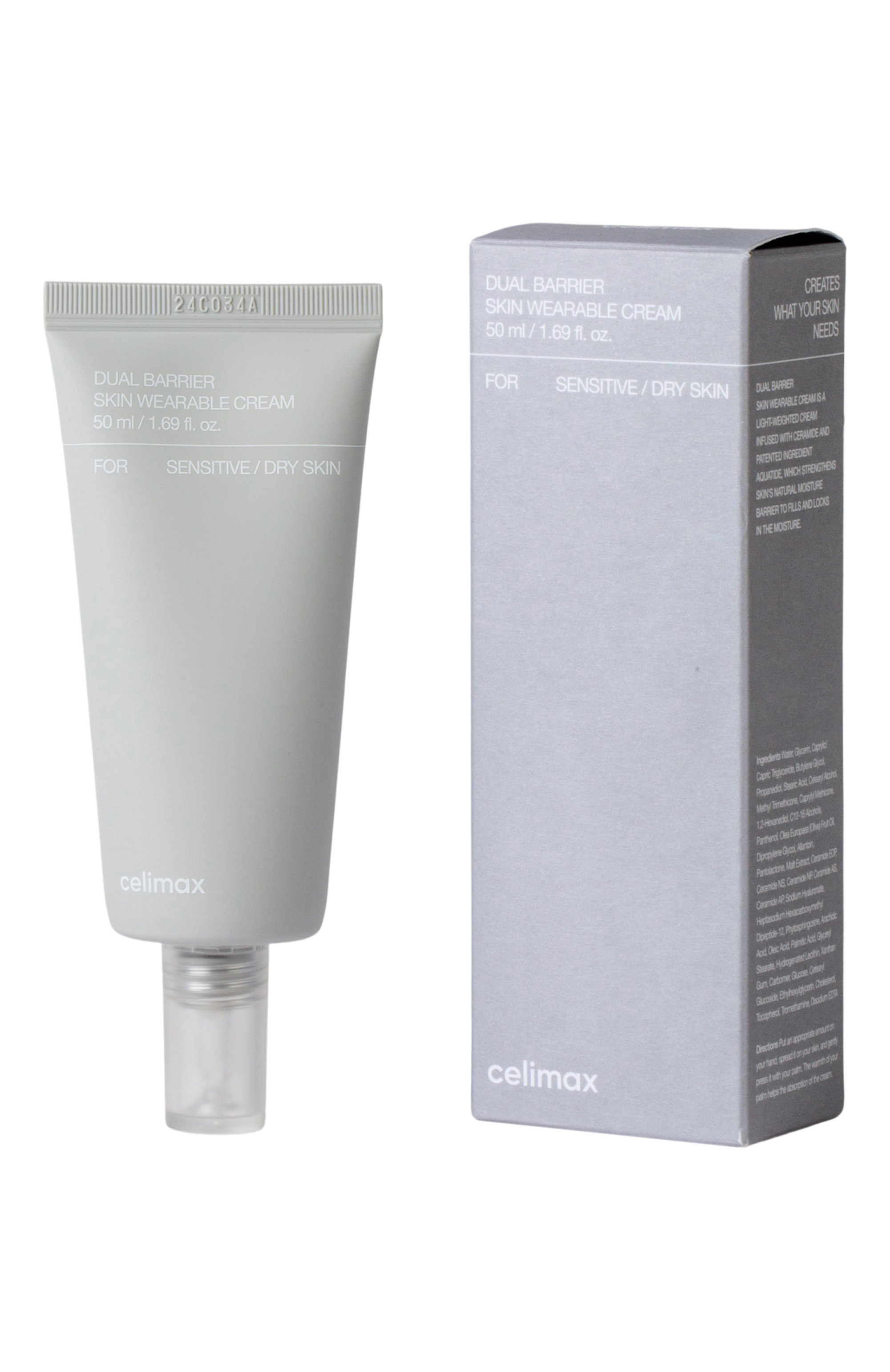 Крем dual barrier skin wearable cream (50ml) CELIMAX бесцветного цвета по цене 3410 руб., арт. 8809606850505, фото 2 Крем dual barrier skin wearable cream (50ml) CELIMAX, арт. 8809606850505, фото 2
