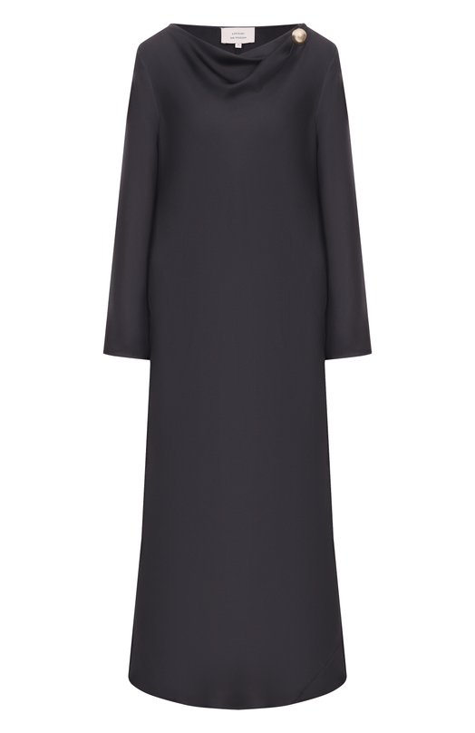 Шелковое платье Loulou de Saison Z0YA Чёрный Z0YA