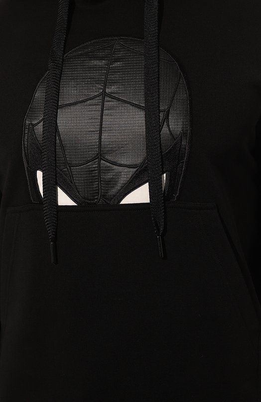 Хлопковое худи Moncler x MARVEL Spider-Man Moncler 8G000-05-809KR Чёрный  8G000-05-809KR Фото 5