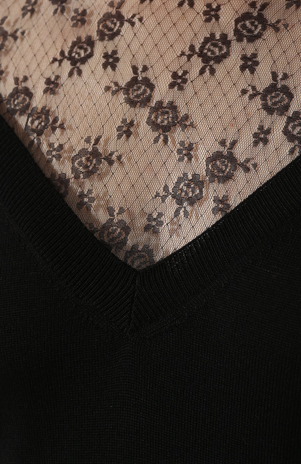 Шерстяной пуловер REDVALENTINO черного цвета по цене 37600 руб., арт. TR3KCC26/4WD, фото 5 Шерстяной пуловер REDVALENTINO, арт. TR3KCC26/4WD, фото 5