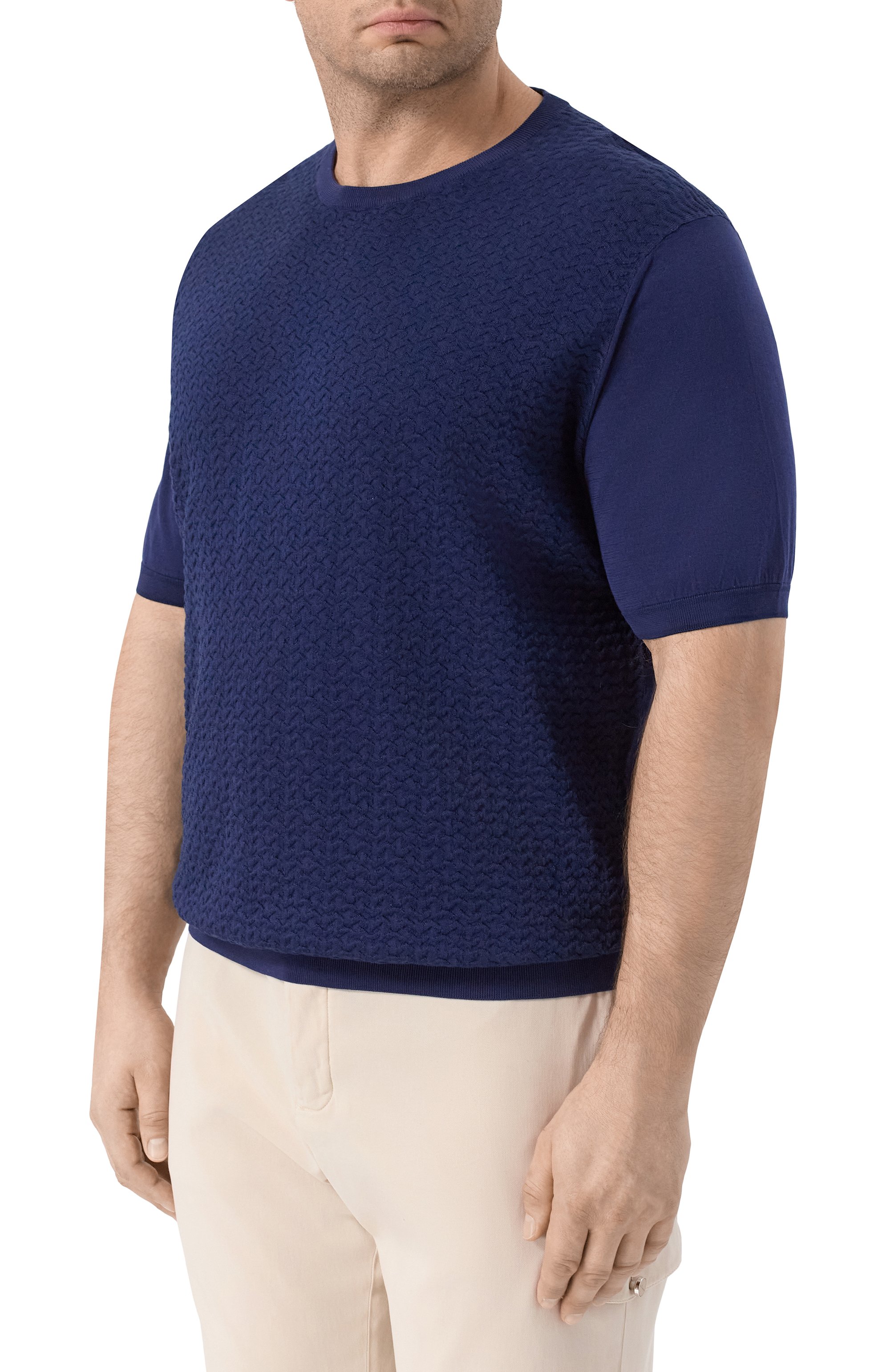 Джемпер из хло пка и шелка STEFANO RICCI, арт. K212037G10/F26193, фото 3