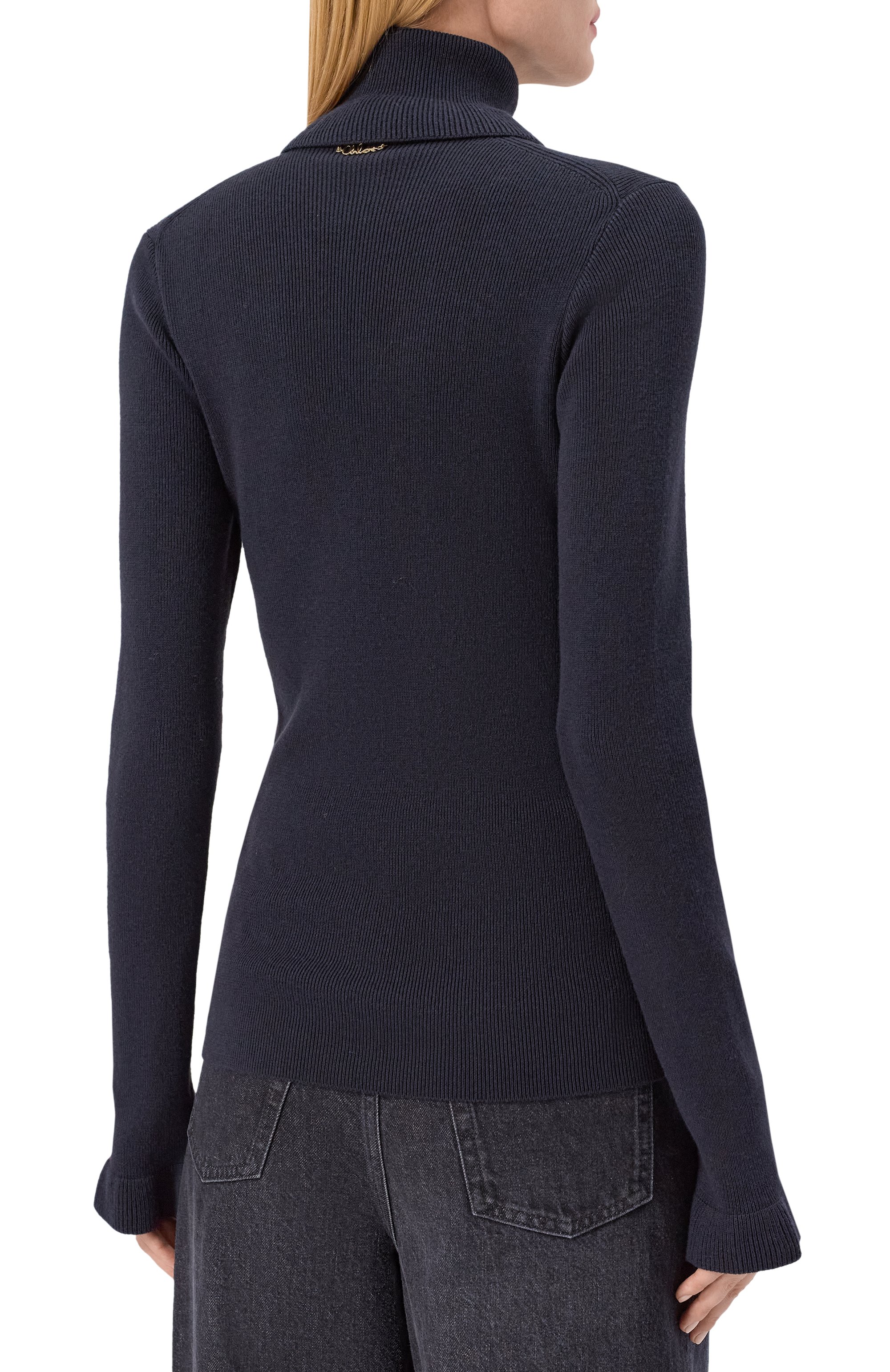 Водолазка из хлопка и шерсти CHLOÉ, арт. CH25AMP14520, фото 4