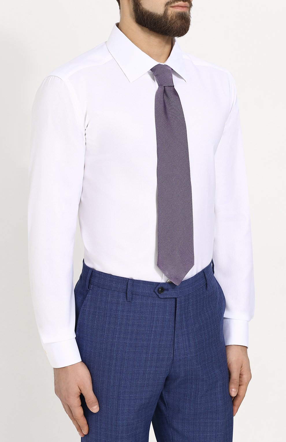 Хлопковая сорочка с воротником кент ETON, арт. 4707 79311, фото 4