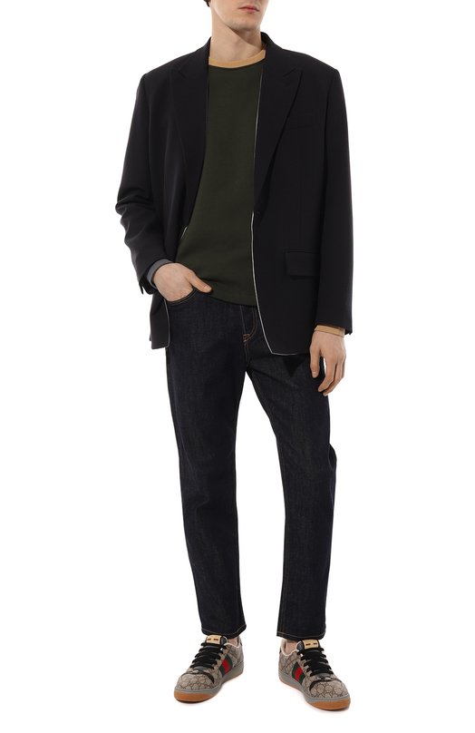 Кеды Screener Gucci 674530 96GE0 Бежевый  674530 96GE0 Фото 2