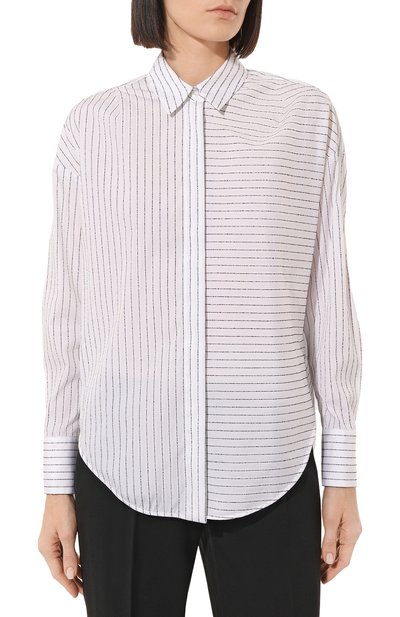 Хлопковая рубашка LORENA ANTONIAZZI, арт. P2368CA01F/4145, фото 3