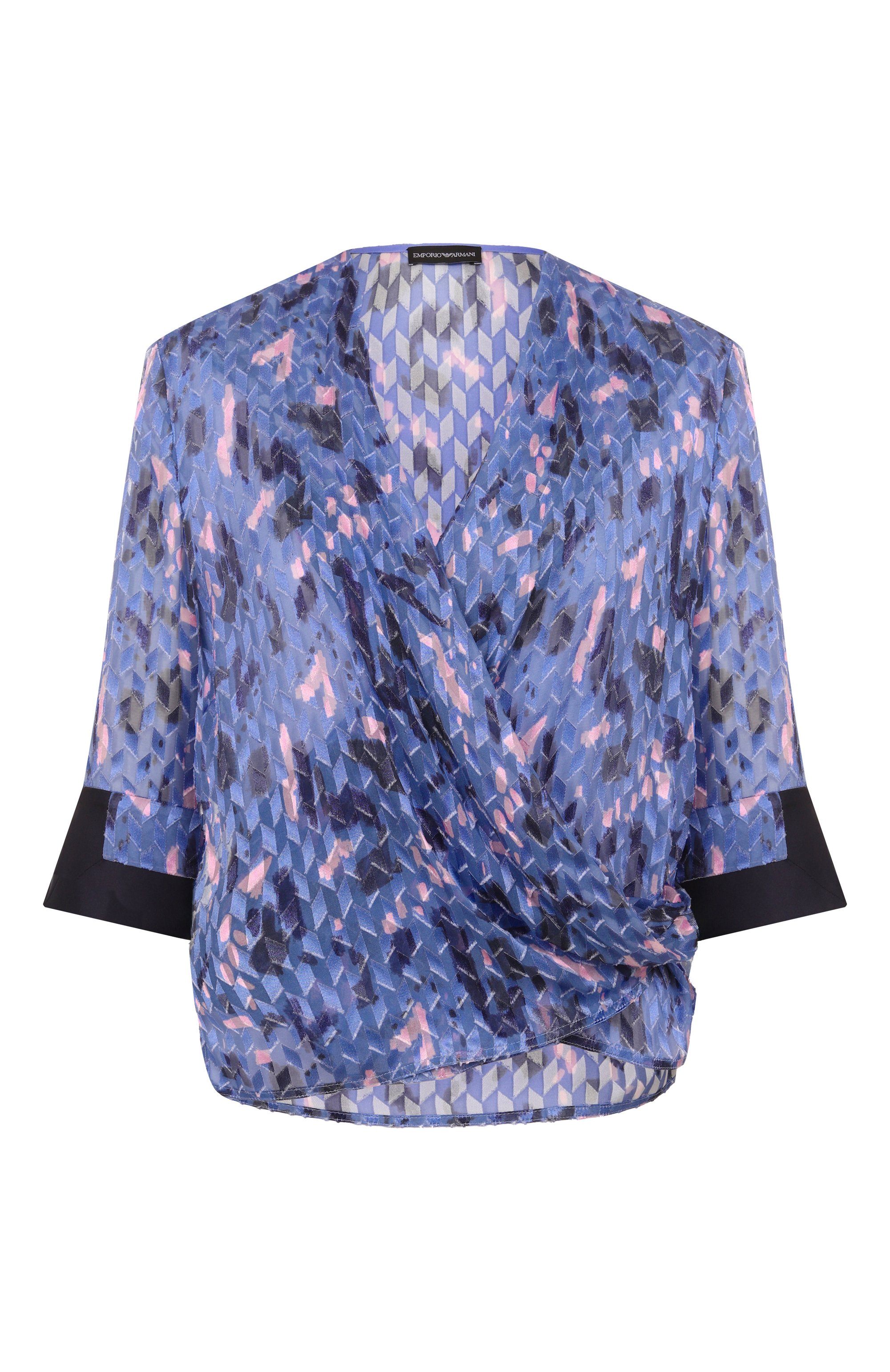 Блузка из вискозы и шелка EMPORIO ARMANI, арт. EW001549/TE13449, фото 1