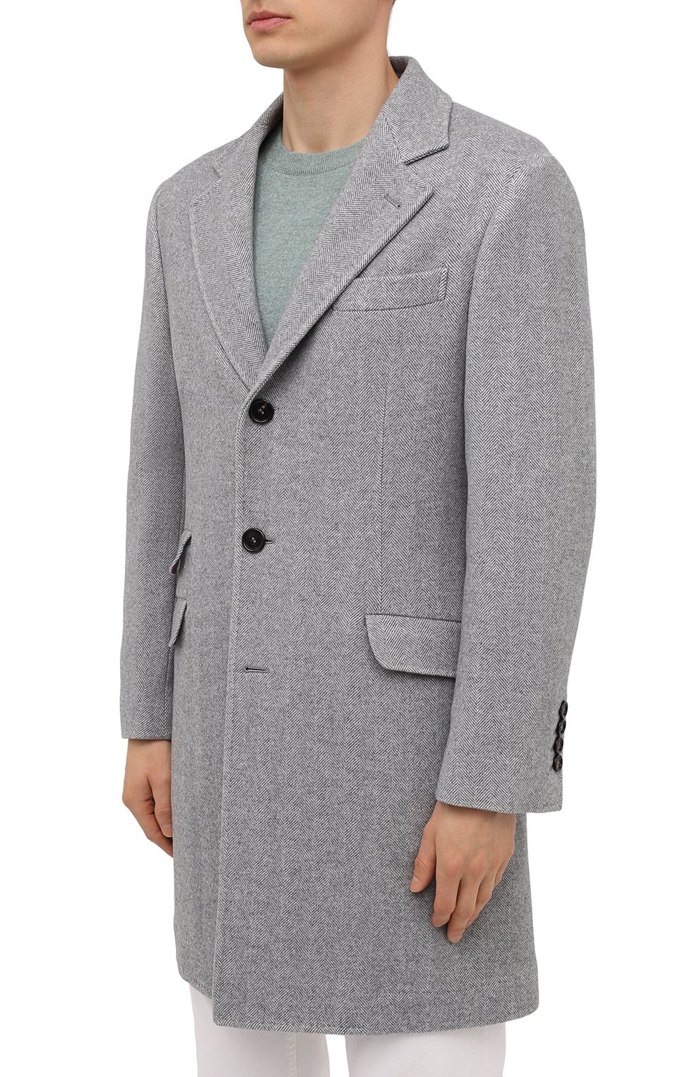 Пальто из шерсти и кашемира BRUNELLO CUCINELLI, арт. MQ4499039, фото 3