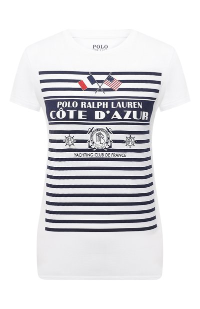 Женская хлопковая футболка POLO RALPH LAUREN, арт. 211827904