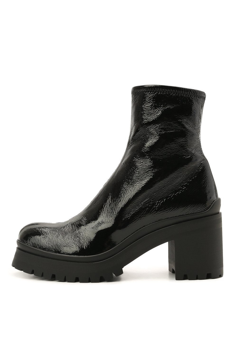 Кожаные ботильоны MIU MIU, арт. 5T193D-3LB1-F0002-080, фото 3