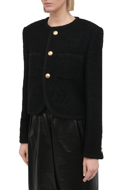 Жакет CELINE черного цвета по цене 299500 руб., арт. 2V00C333J, фото 3 Жакет CELINE, арт. 2V00C333J, фото 3