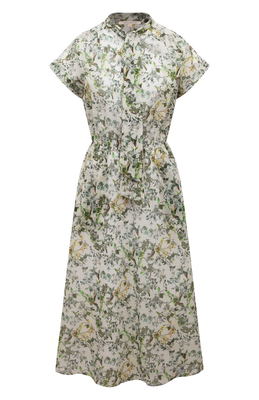 Хлопковое платье NOBLE&BRULEE зеленого цвета по цене 55000 руб., арт. NB52/310322/673, фото 1 Хлопковое платье NOBLE&BRULEE, арт. NB52/310322/673, фото 1