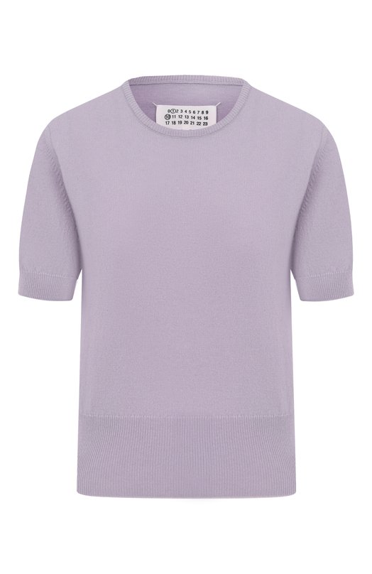 Шерстяной пуловер Maison Margiela S51HL0018/M13090 Сиреневый S51HL0018/M13090