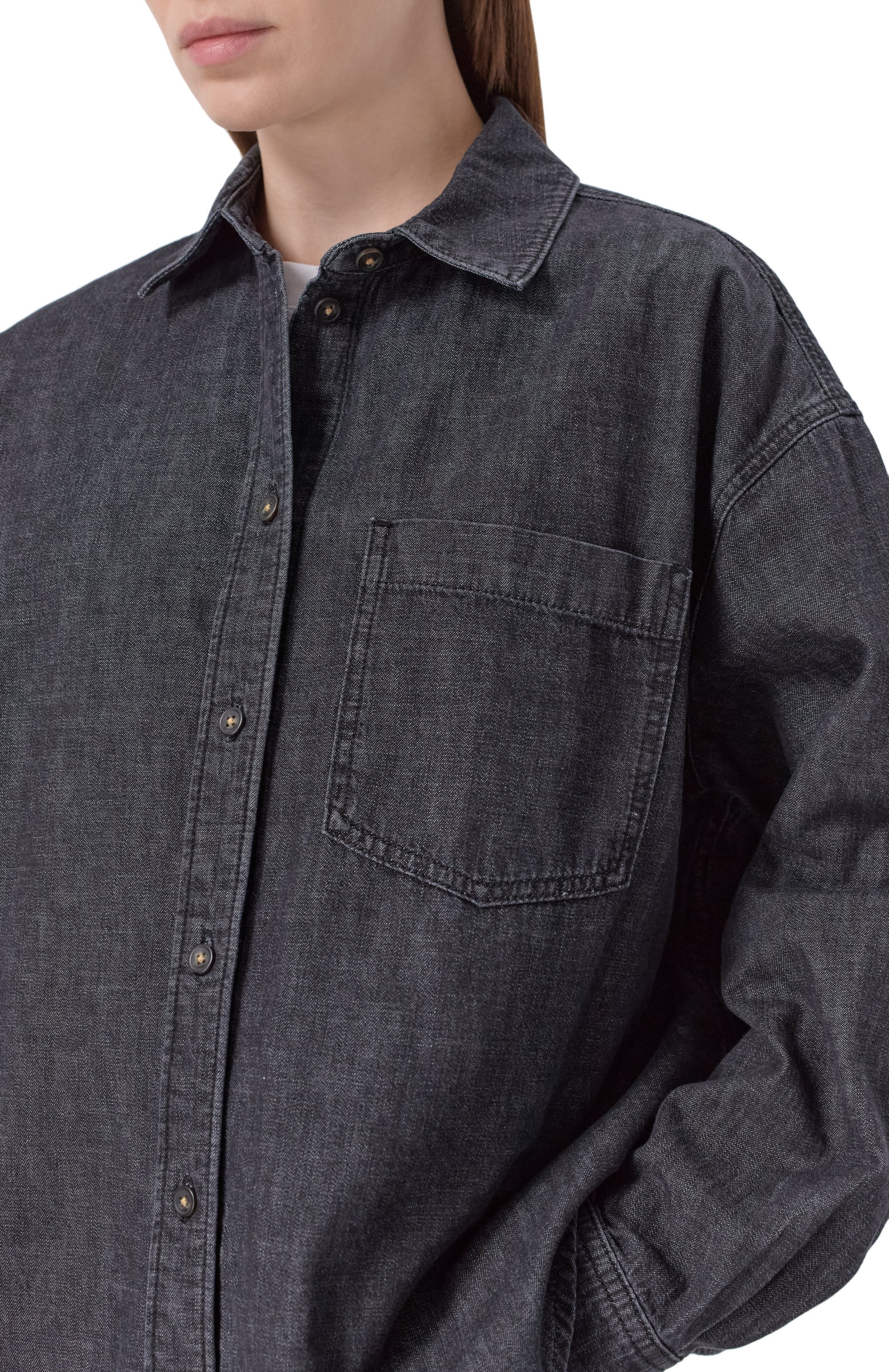 Джинсовая рубашка light  12 STOREEZ, арт. 137734, фото 5