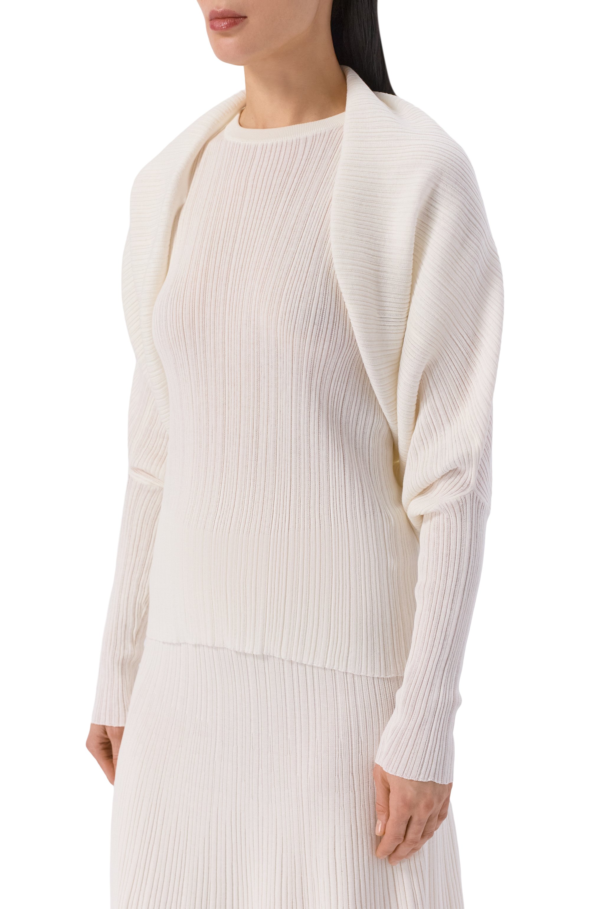 Кардиган из хлопка и ш елка AGNONA, арт. KM09010E/7Q180PE, фото 3