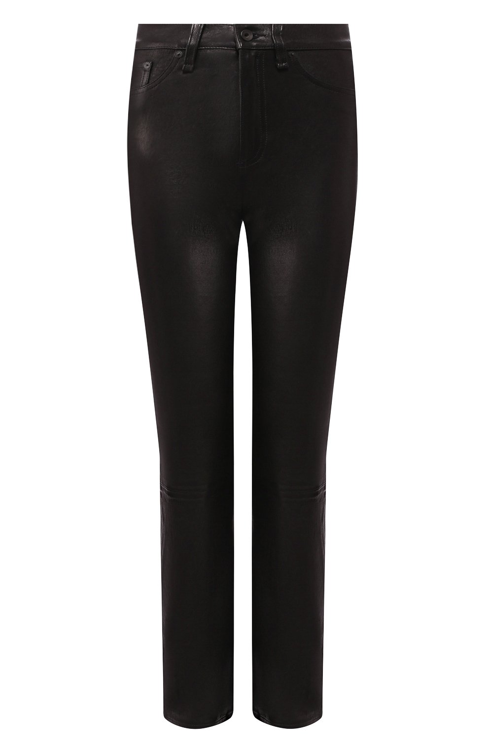 Кожаные брюки RAG AND BONE черного цвета по цене 87550 руб., арт. W1615L059BLK, фото 1 Кожаные брюки RAG AND BONE, арт. W1615L059BLK, фото 1