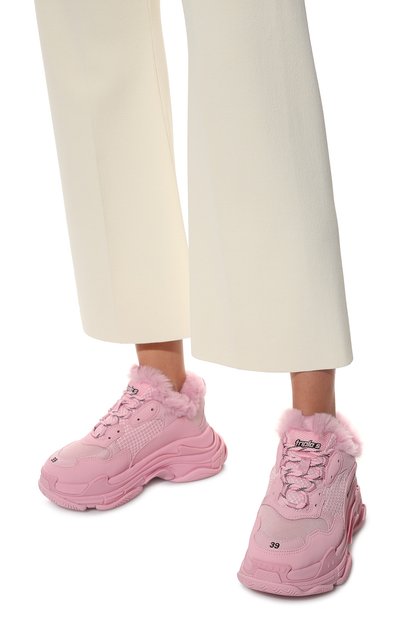 Комбинированные кроссовки triple s BALENCIAGA, арт. 668562/W3CQ5, фото 3
