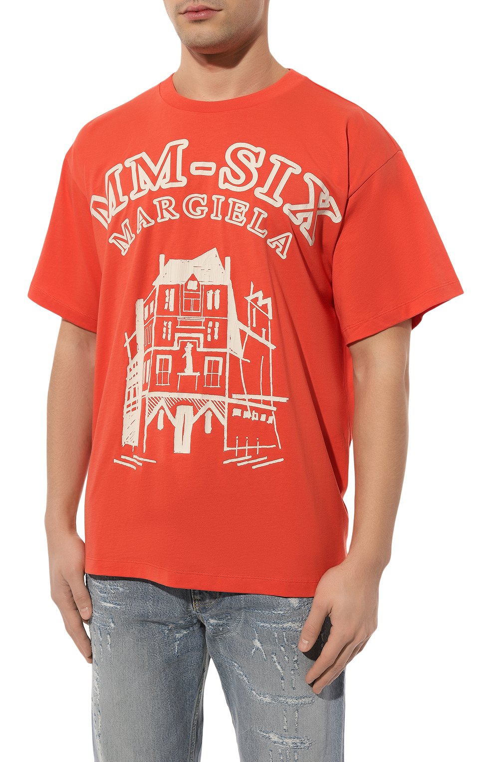 Хлопковая футболка MM6, арт. S52GC0276/S24312, фото 3