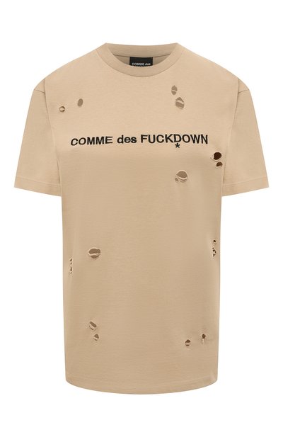 Женская хлопковая ф утболка COMME DES FUCKDOWN, арт. CDFD1964