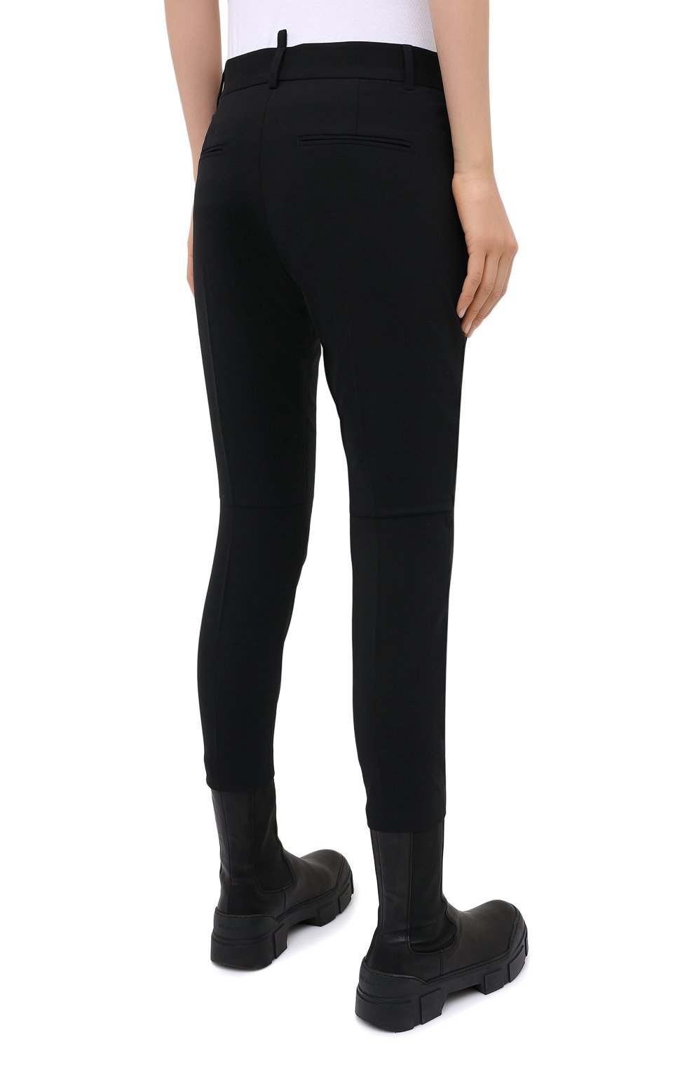 Шерстяные брюки DSQUARED2 черного цвета по цене 57000 руб., арт. S75KB0152/S40320, фото 5 Шерстяные брюки DSQUARED2, арт. S75KB0152/S40320, фото 5