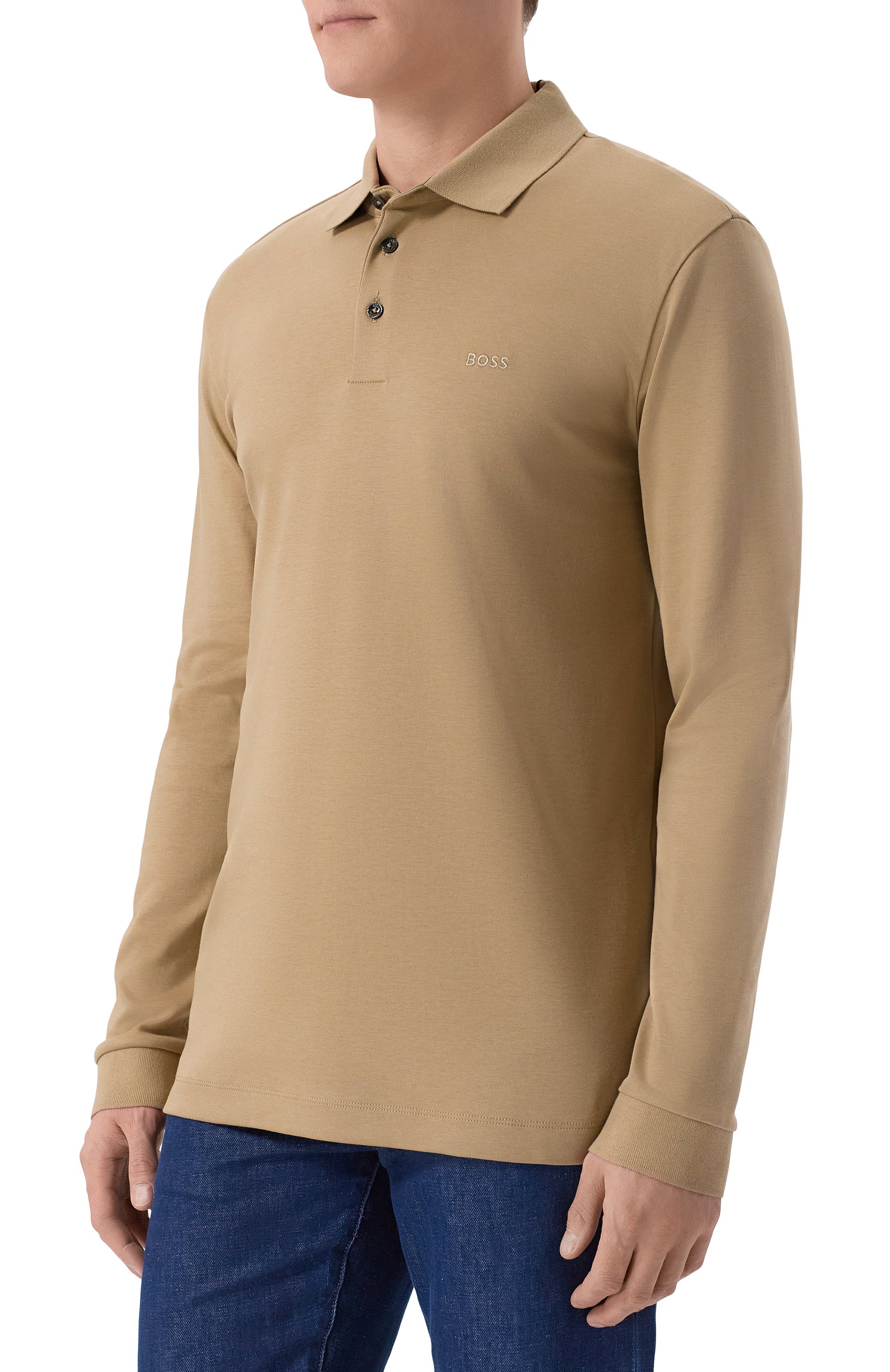 Хлопковое поло BOSS, арт. 50468392, фото 3