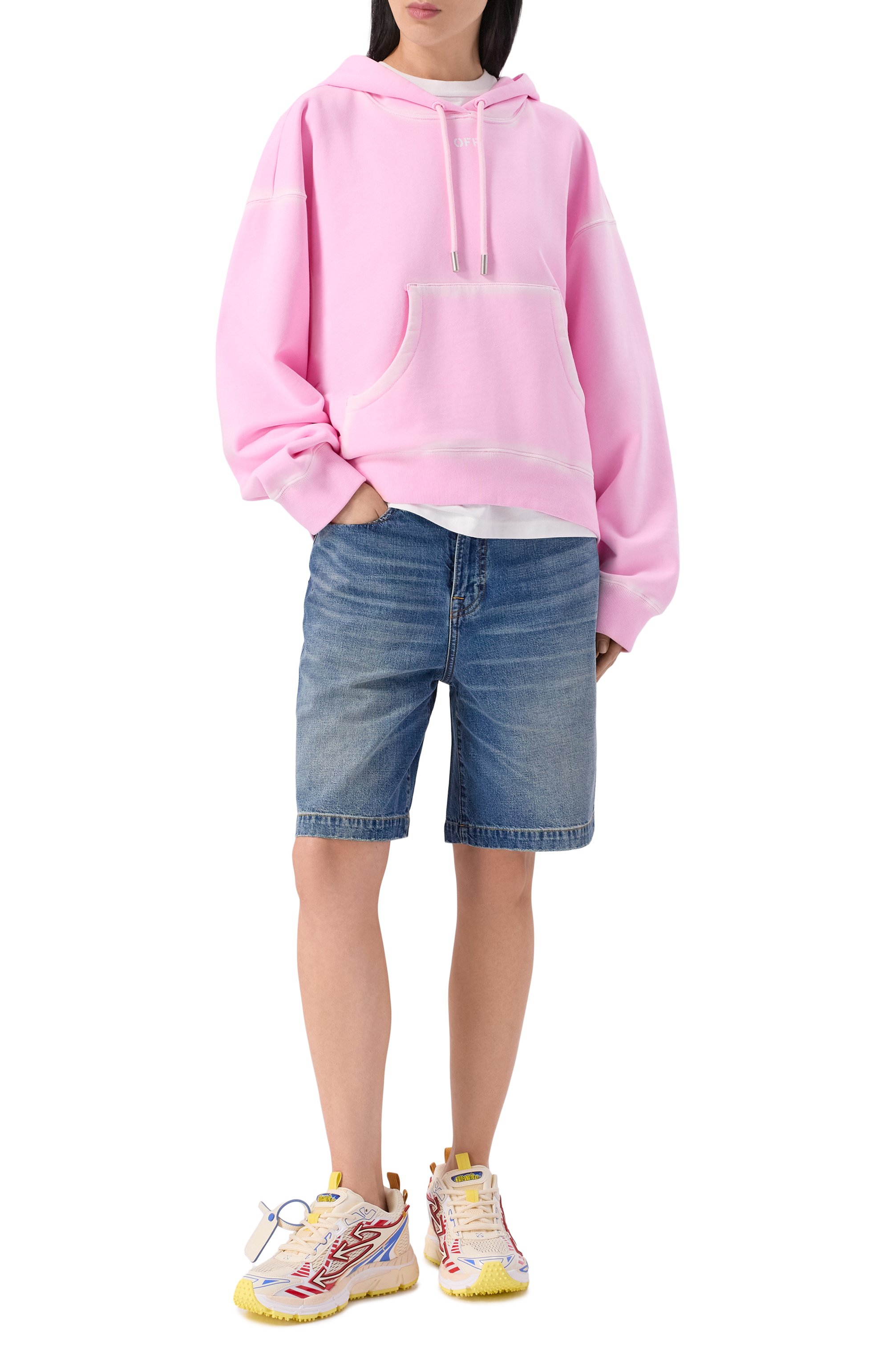 Хлопковое худи OFF-WHITE, арт. 0WBB058S26FLE002, фото 2