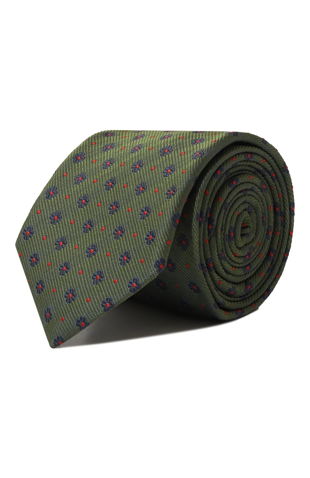 Шелковый галстук BROUBACK хаки цвета по цене 6795 руб., арт. TIE 8CM/SS24, фото 1 Шелковый галстук BROUBACK, арт. TIE 8CM/SS24, фото 1