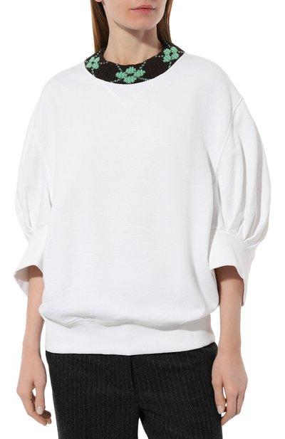Хлопковый свитшот PRADA, арт. 135705-1T56-F0K2X-212, фото 3