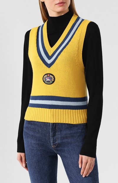 Жилет из смеси шерсти и кашемира BURBERRY, арт. 8004791, фото 3