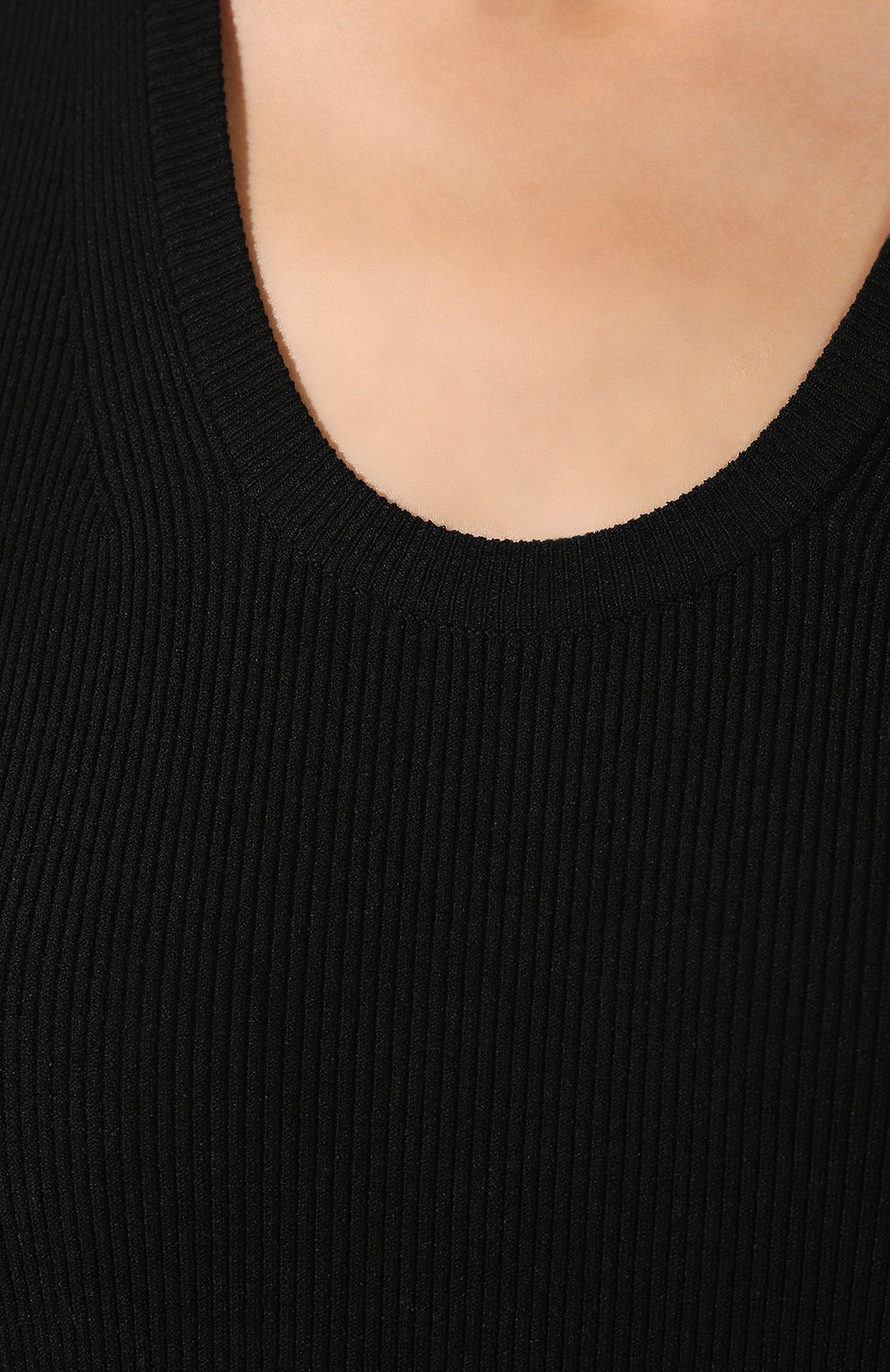 Платье из вискозы HELMUT LANG черного цвета по цене 59850 руб., арт. J06HW707, фото 5 Платье из вискозы HELMUT LANG, арт. J06HW707, фото 5