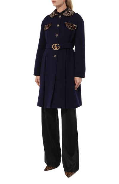 Шерстяное пальто GUCCI, арт. 569193 ZAAL6, фото 3