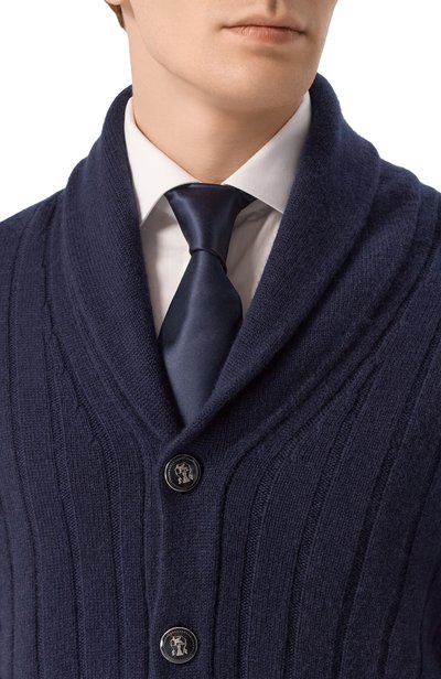 Галстук из хлопка и шелка BRUNELLO CUCINELLI, арт. MR8130018, фото 2