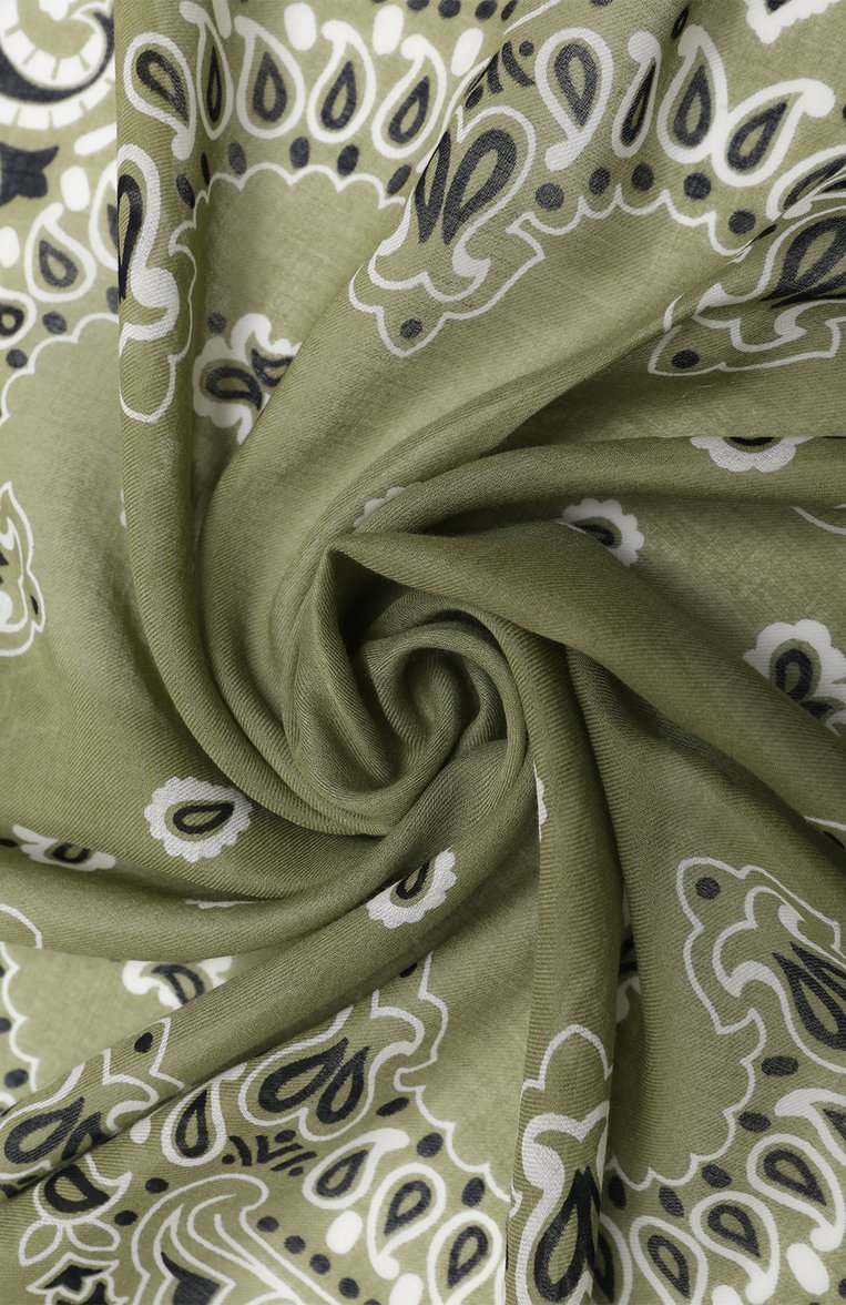 Женского хлопковая бандана DESTIN хаки цвета, арт. C0T BANDANA | Фото 2 (Нос: Не проставлено; Материал: Хлопок, Текстиль; Принт: С принтом)
