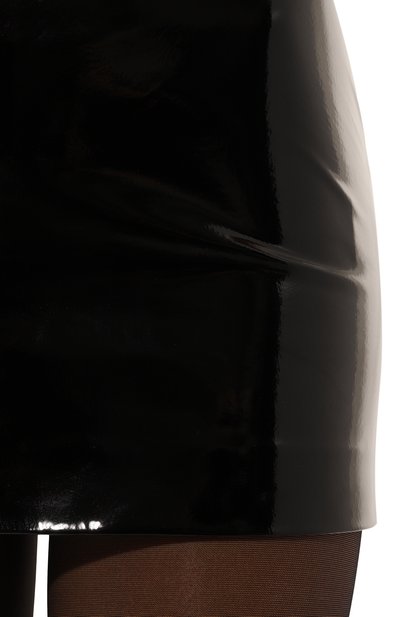 Кожаная юбка SASHAVERSE черного цвета по цене 64800 руб., арт. SKLT017/LEATHER.900/W25, фото 5 Кожаная юбка SASHAVERSE, арт. SKLT017/LEATHER.900/W25, фото 5